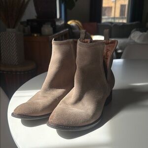 Tan Suede Ankle Boots